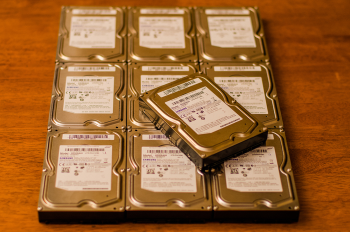 Arrays of hard drives